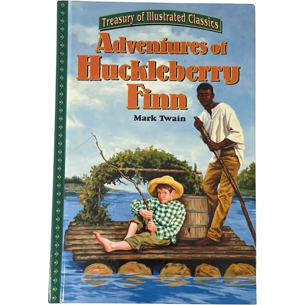 Adventures of Huckleberry Finn Mark Twain Hardcover Illustrated Vintage 1990
